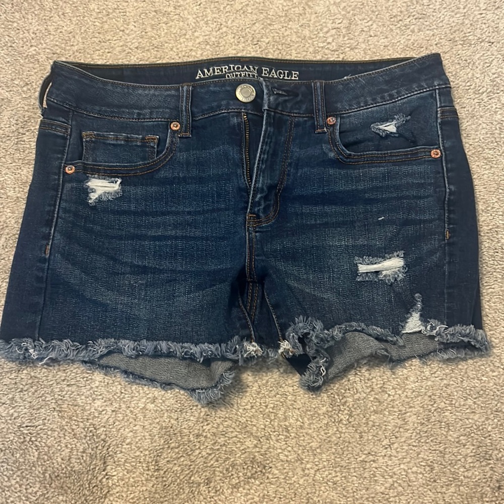Super stretch jean shorts